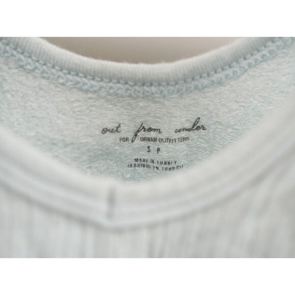 URBAN OUTFITTERS OUT FROM UNDER DREW SEAMLESS RIBBED SKY BLUE BRA TOP SIZE SMALL - Picture 4 of 9